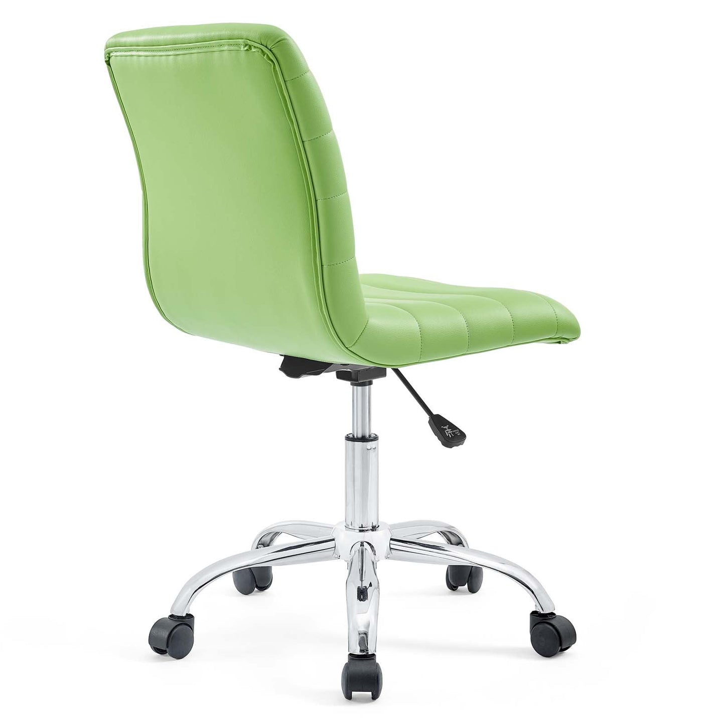 Modway Ripple Armless Mid Back Vinyl Swivel Computer Desk Office Chair - Computer Chair