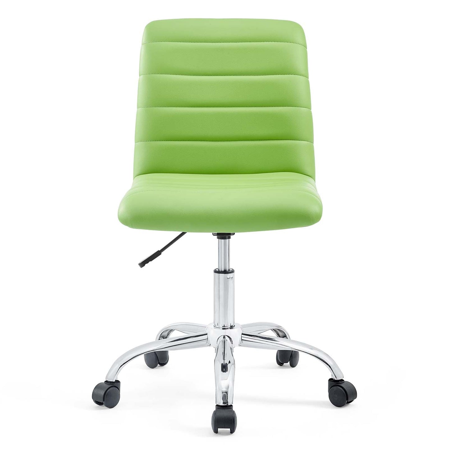 Modway Ripple Armless Mid Back Vinyl Swivel Computer Desk Office Chair - Computer Chair