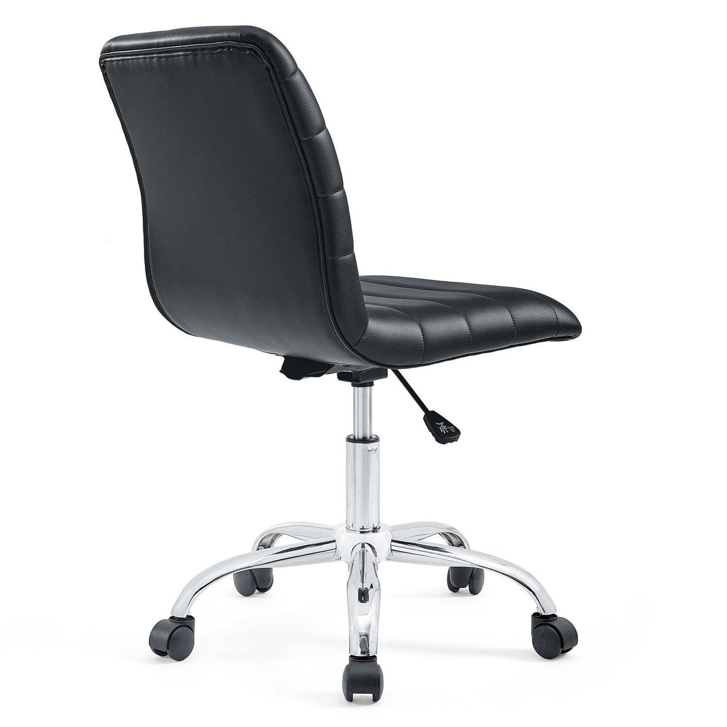 Modway Ripple Armless Mid Back Vinyl Swivel Computer Desk Office Chair - Computer Chair