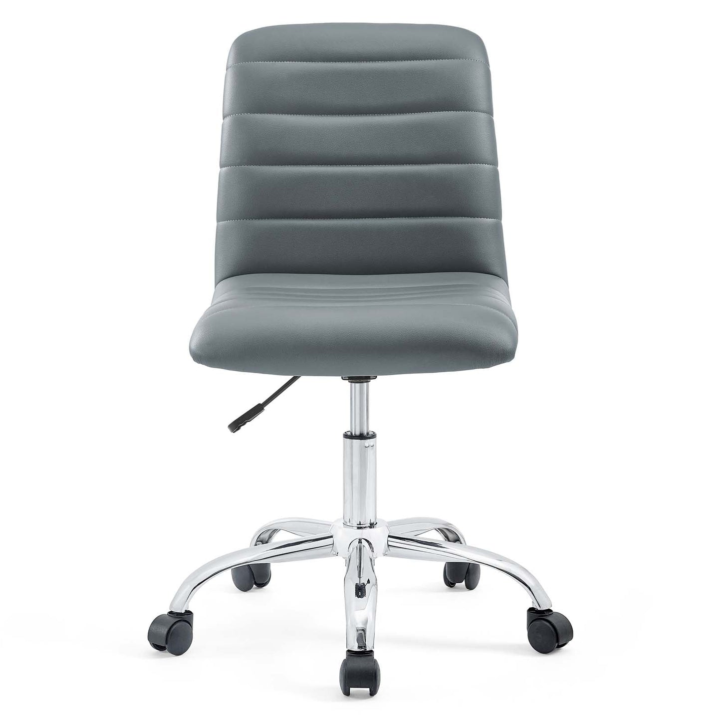 Modway Ripple Armless Mid Back Vinyl Swivel Computer Desk Office Chair - Computer Chair