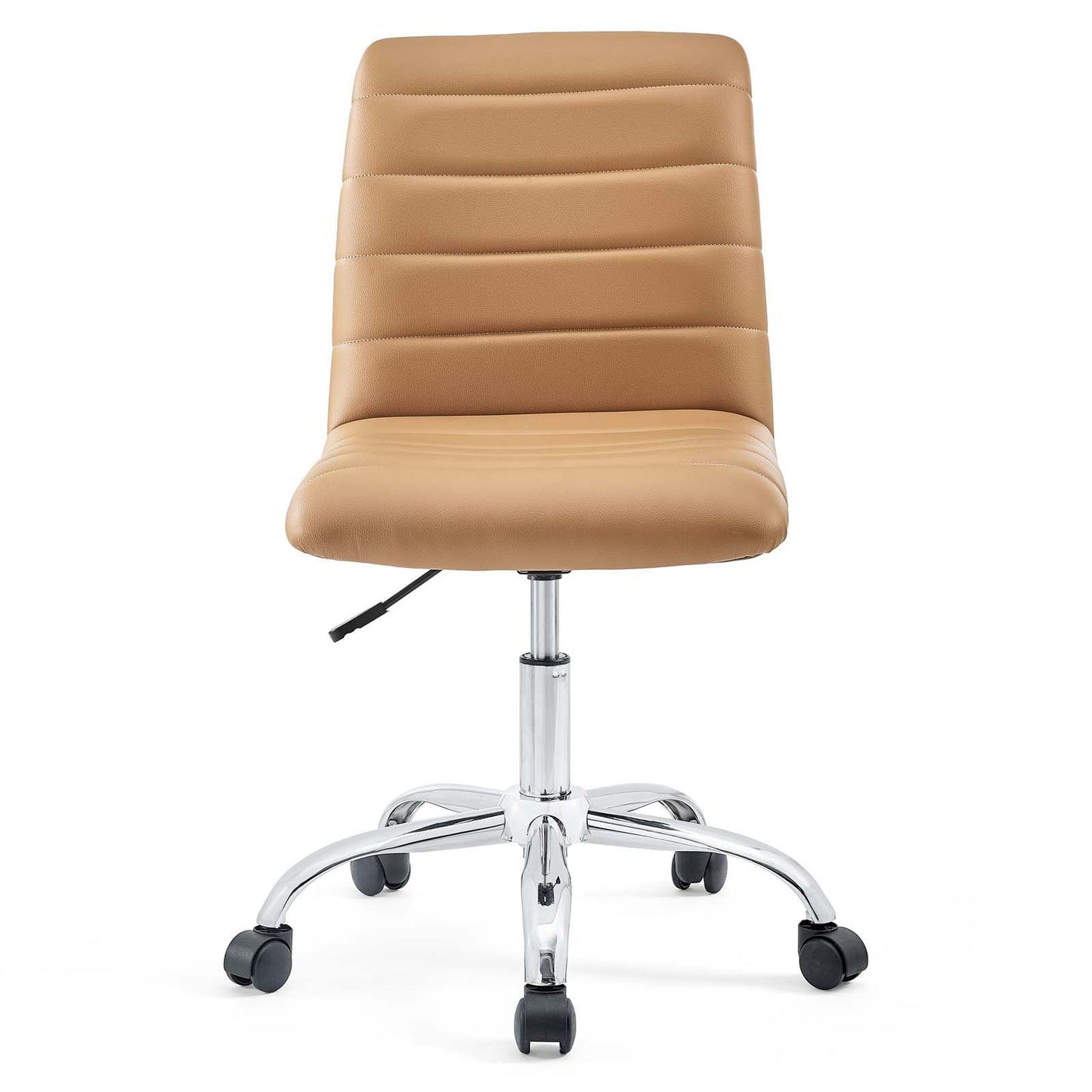 Modway Ripple Armless Mid Back Vinyl Swivel Computer Desk Office Chair - Computer Chair