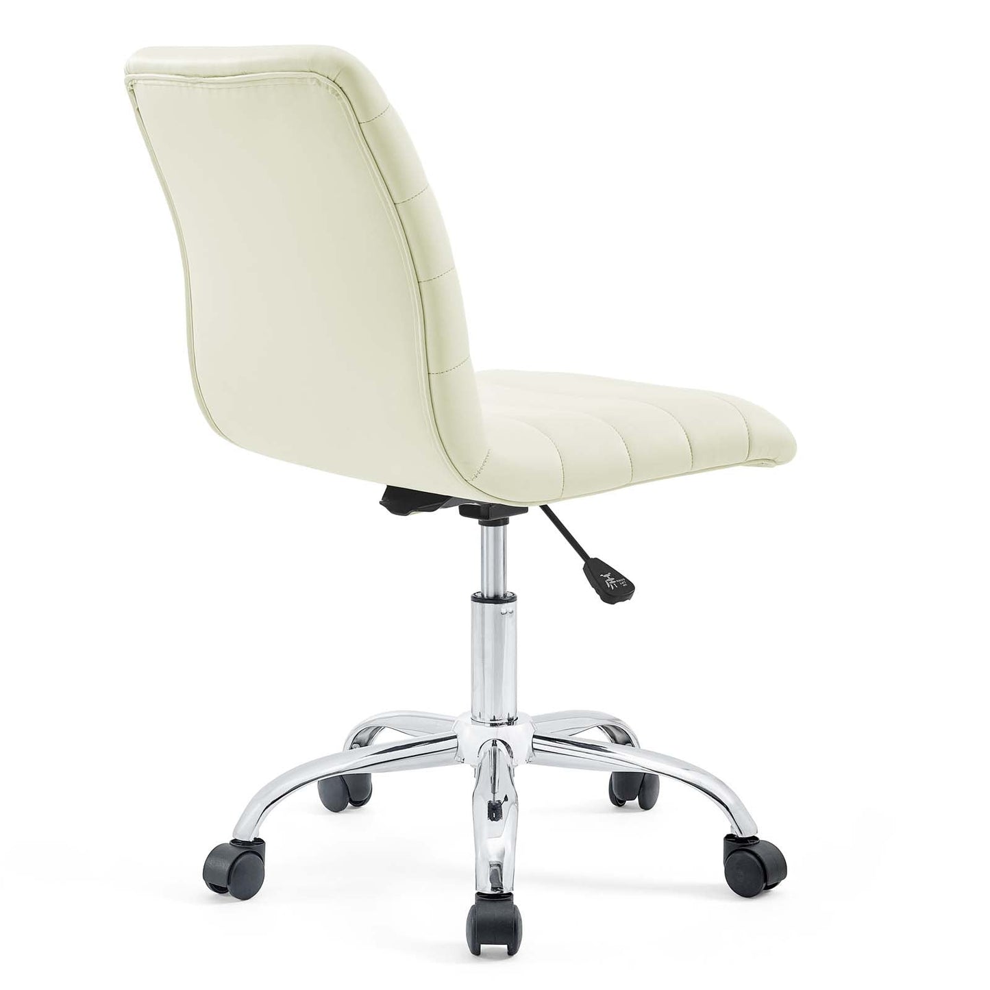 Modway Ripple Armless Mid Back Vinyl Swivel Computer Desk Office Chair - Computer Chair