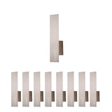 2-Lights, Decorative Wall Sconce with Frosted Glass Diffuser, Dimension W 5 x H 20 x E 3.5 Inch