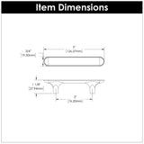 Kitchen Cabinet Handles 3 Inch Center to Center - Hickory Hardware