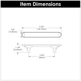 Kitchen Cabinet Handles 3-3/4 Inch (96mm) Center to Center - Hickory Hardware