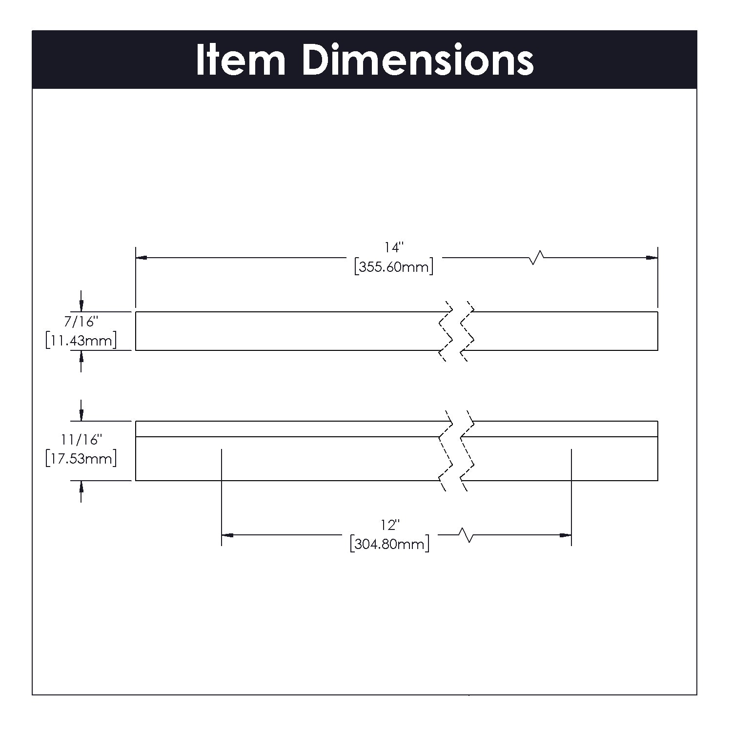 kitchen cabinet pulls 12 Inch Center to Center - Hickory Hardware