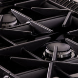 KUCHT Gemstone Professional 36 in. 5.2 cu. ft. Propane Gas Range with Sealed Burners and Convection Oven in Titanium Stainless Steel