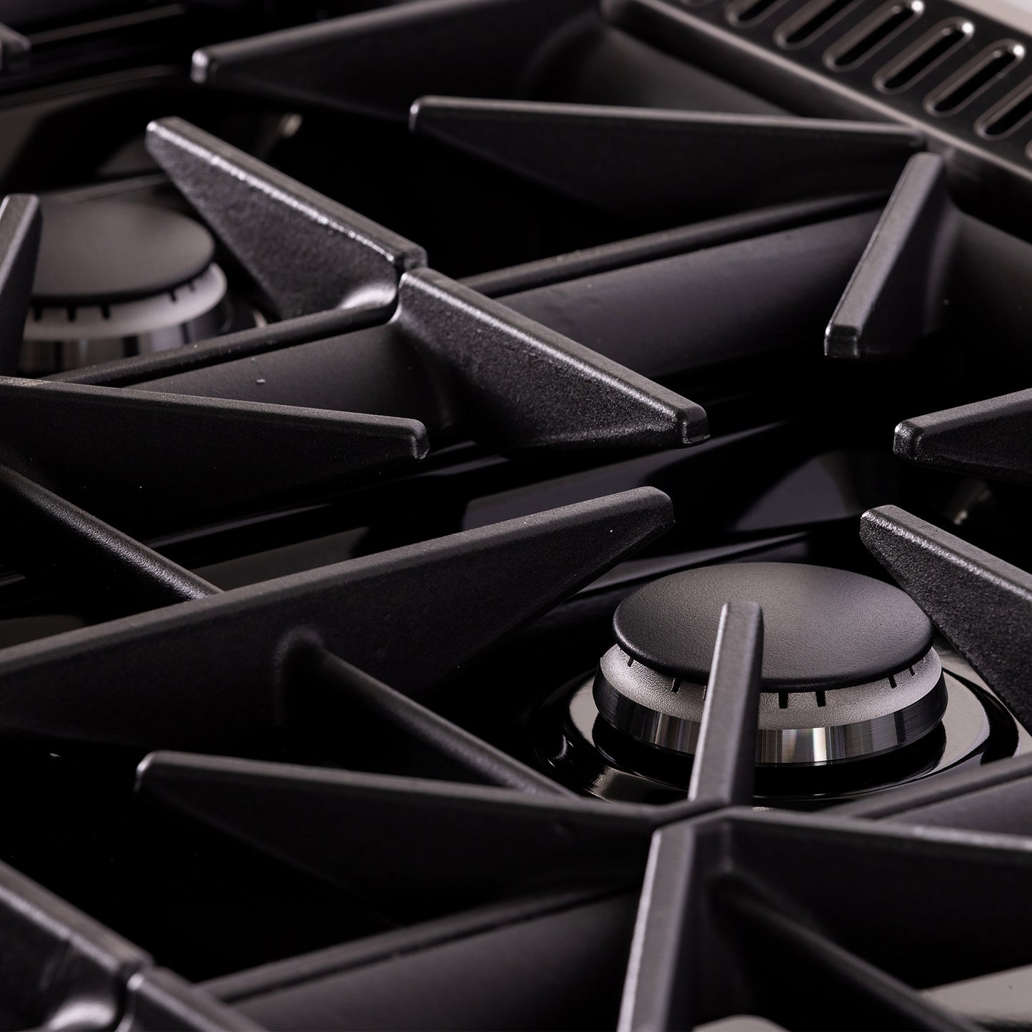 KUCHT Gemstone Professional 48 in. 6.7 cu. ft. Dual Fuel Range for Propane Gas with Sealed Burners, Griddle/Grill and Two Ovens - One Convection - in Titanium Stainless Steel