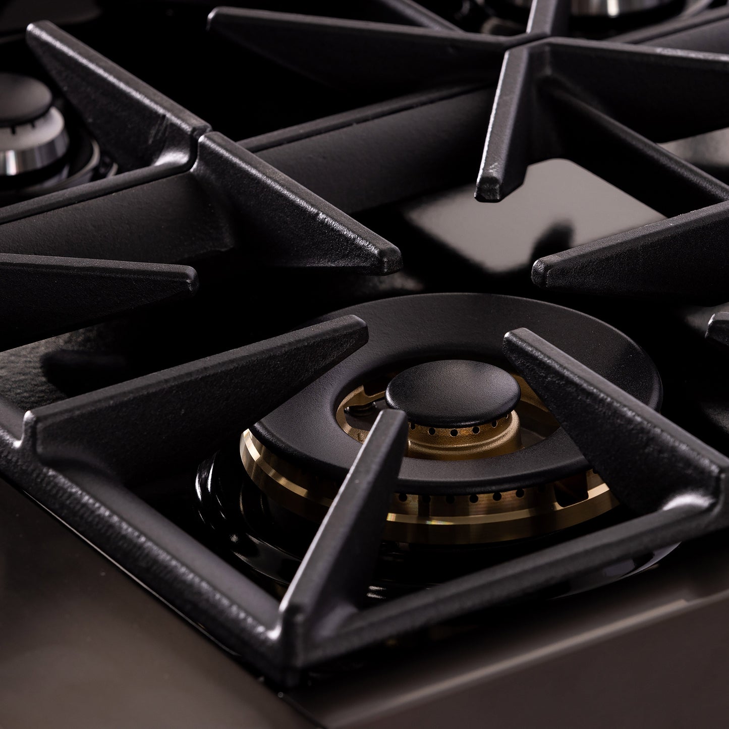 KUCHT Gemstone Professional 36 in. 5.2 cu. ft. Dual Fuel Range for Propane Gas with Sealed Burners and Convection Oven in  Titanium Stainless Steel