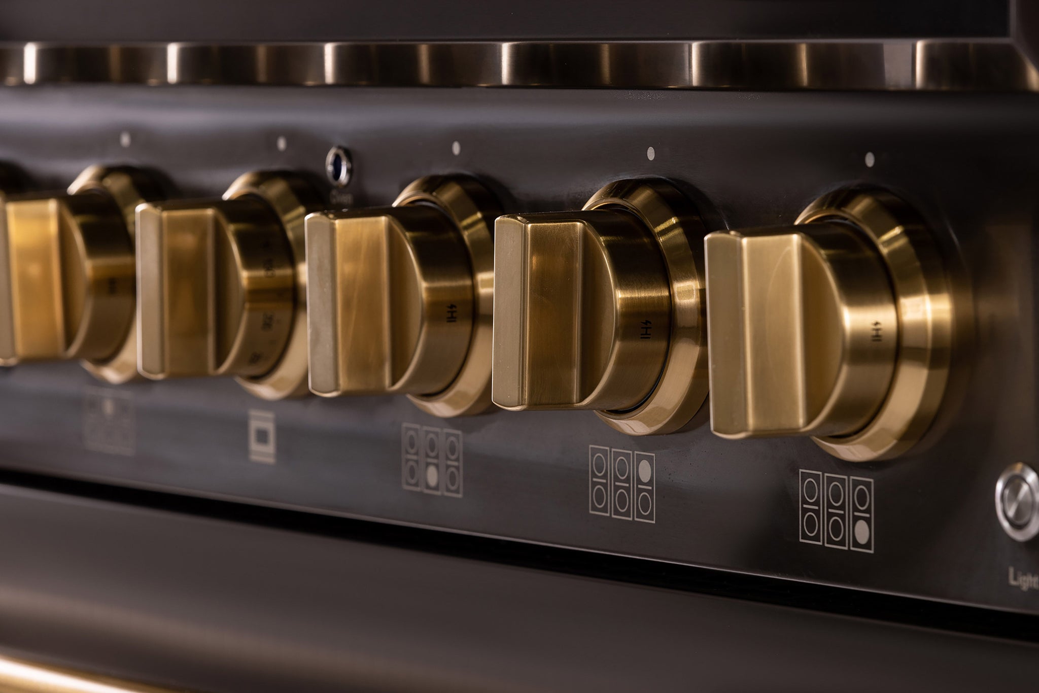 KUCHT Gemstone Professional 36 in. 5.2 cu. ft. Propane Gas Range with Sealed Burners and Convection Oven in Titanium Stainless Steel