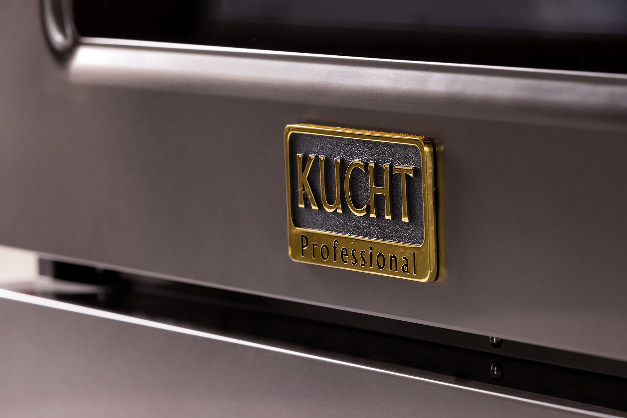 KUCHT Gemstone Professional 36 in. 5.2 cu. ft. Dual Fuel Range for Propane Gas with Sealed Burners and Convection Oven in  Titanium Stainless Steel