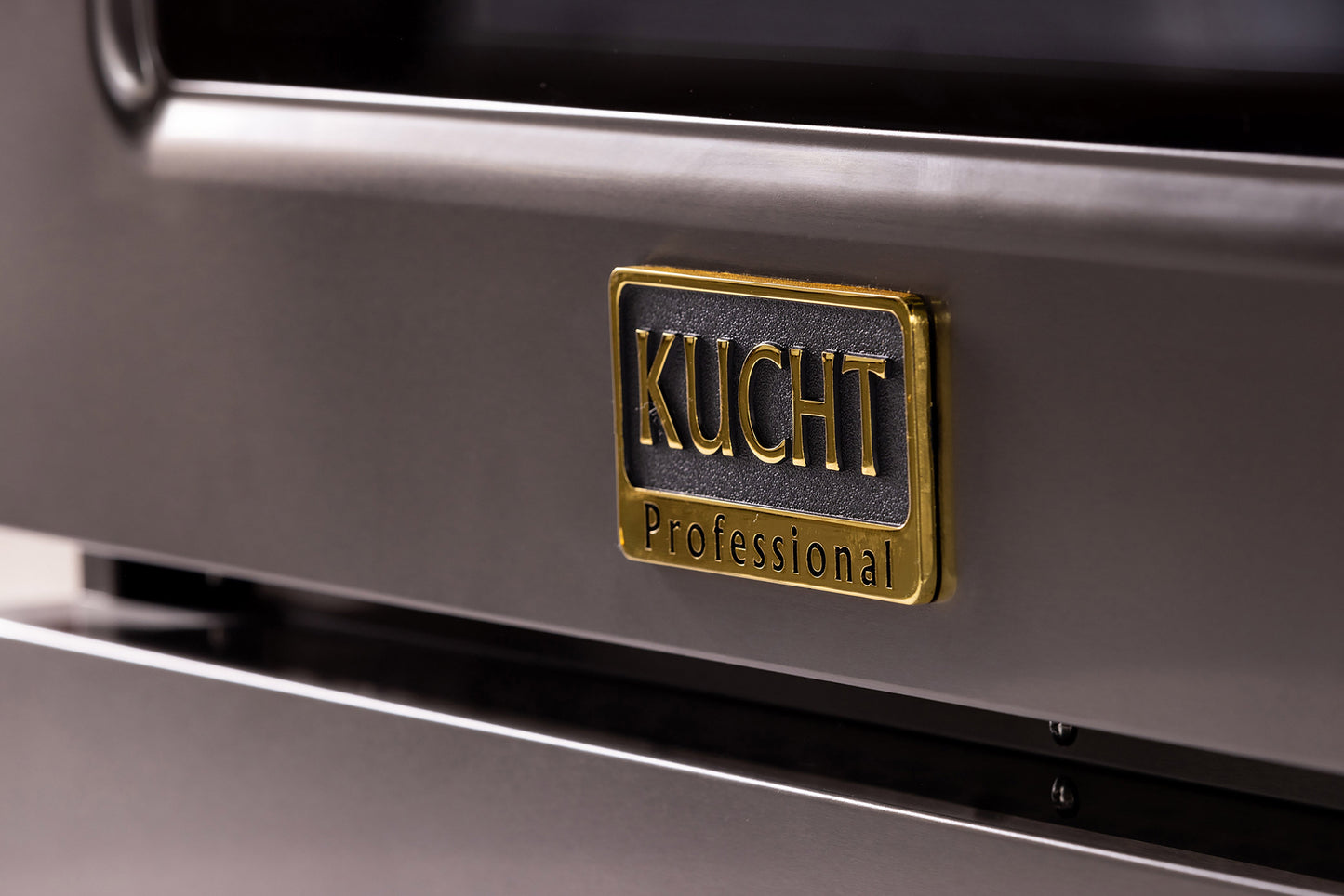 KUCHT Gemstone Professional 48 in. 6.7 cu. ft. Propane Gas Range with Sealed Burners, Griddle/Grill and Two Ovens - One Convection - in Titanium Stainless Steel