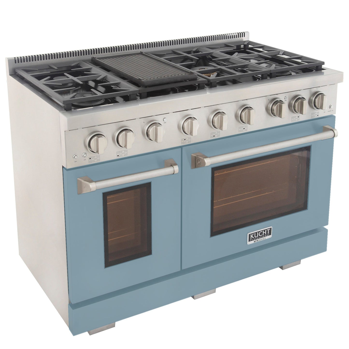 KUCHT Professional 48 in. 6.7 cu. ft. Propane Gas Range Two Ovens - One Convection - with True Simmer Burners