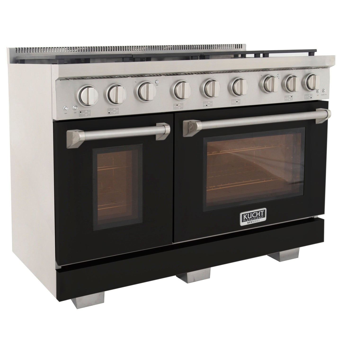 KUCHT Professional 48 in. 6.7 cu. ft. Propane Gas Range Two Ovens - One Convection - with True Simmer Burners