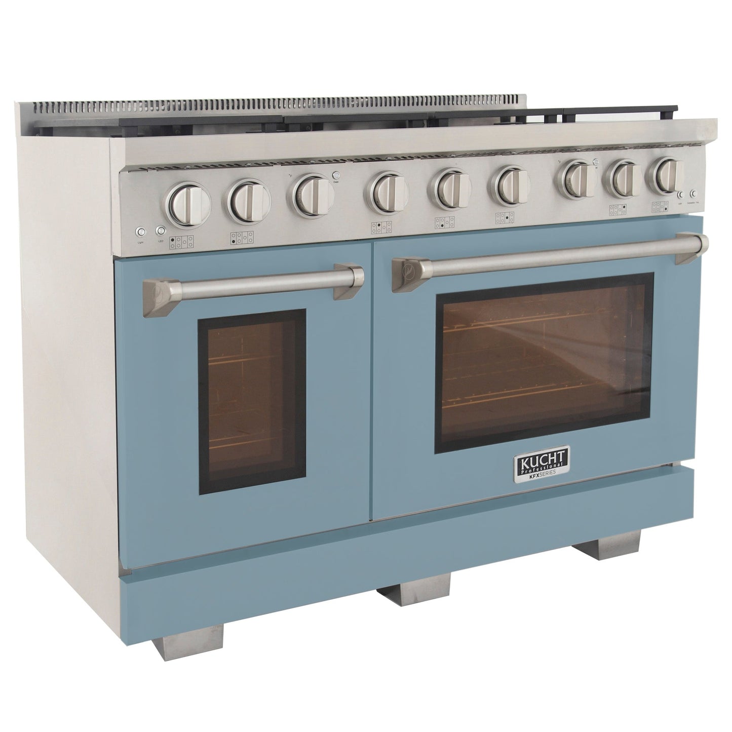 KUCHT Professional 48 in. 6.7 cu. ft. Propane Gas Range Two Ovens - One Convection - with True Simmer Burners