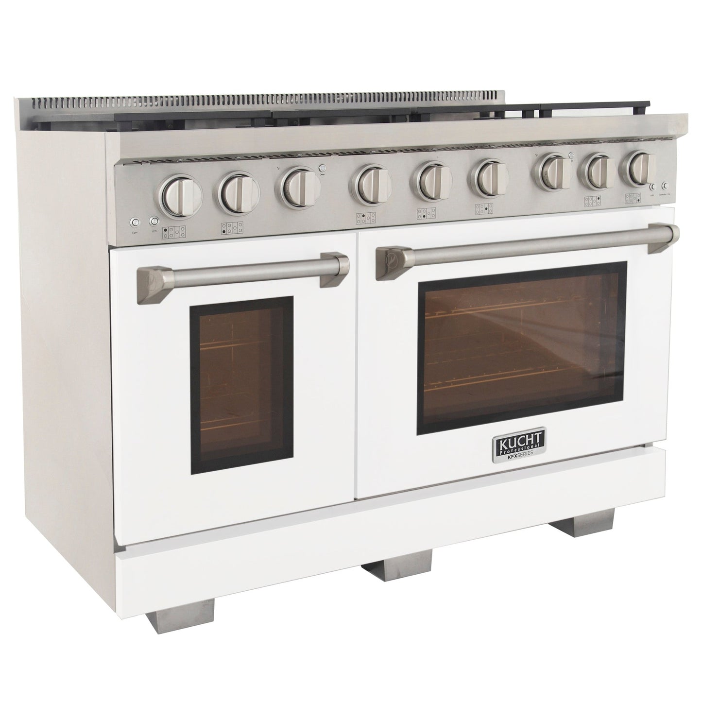 KUCHT Professional 48 in. 6.7 cu. ft. Propane Gas Range Two Ovens - One Convection - with True Simmer Burners