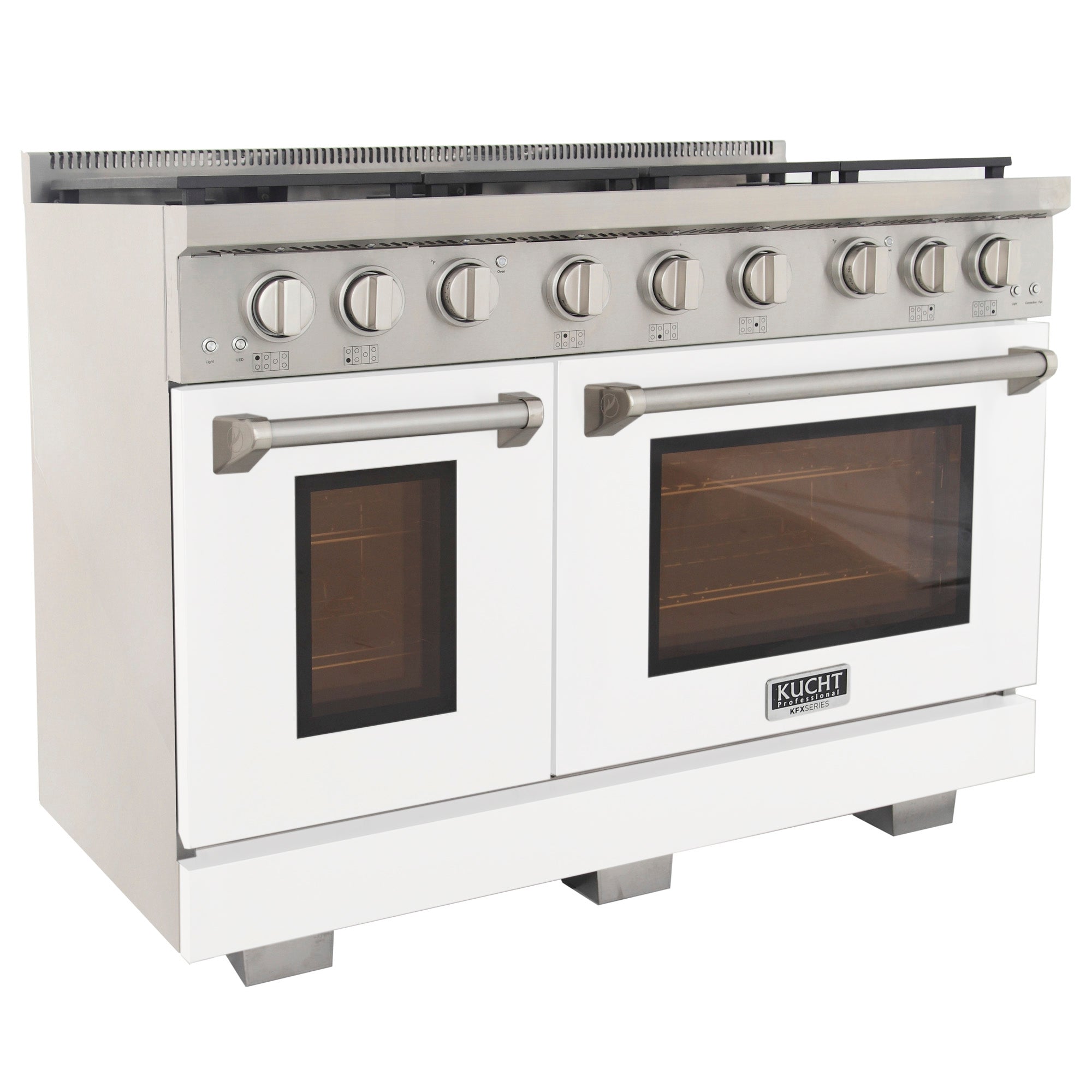 KUCHT Professional 48 in. 6.7 cu. ft. Natural Gas Range Two Ovens - One Convection - with True Simmer Burners