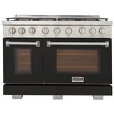 KUCHT Professional 48 in. 6.7 cu. ft. Propane Gas Range Two Ovens - One Convection - with True Simmer Burners