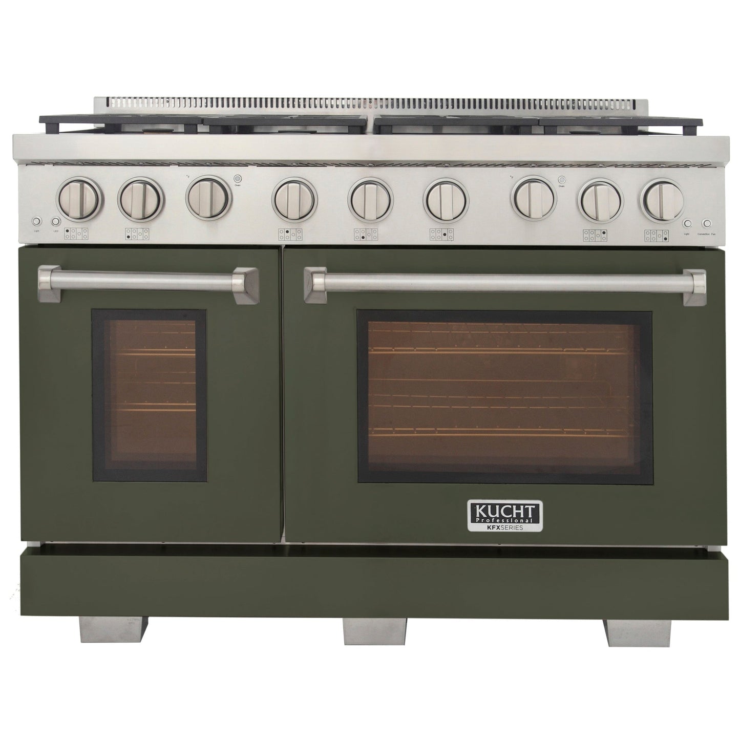 KUCHT Professional 48 in. 6.7 cu. ft. Propane Gas Range Two Ovens - One Convection - with True Simmer Burners