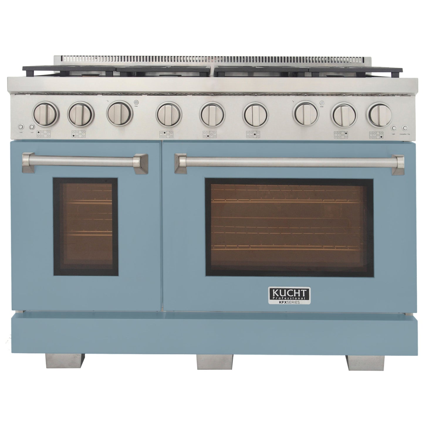 KUCHT Professional 48 in. 6.7 cu. ft. Propane Gas Range Two Ovens - One Convection - with True Simmer Burners