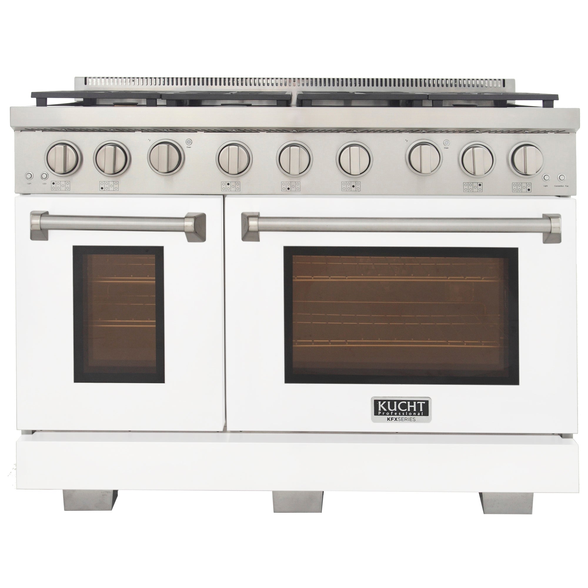 KUCHT Professional 48 in. 6.7 cu. ft. Propane Gas Range Two Ovens - One Convection - with True Simmer Burners