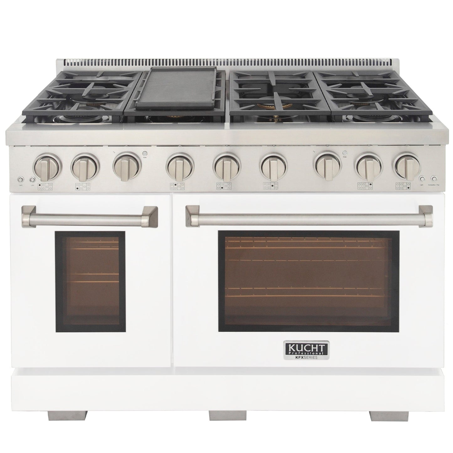 KUCHT Professional 48 in. 6.7 cu. ft. Propane Gas Range Two Ovens - One Convection - with True Simmer Burners