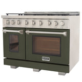 KUCHT Professional 48 in. 6.7 cu. ft. Propane Gas Range Two Ovens - One Convection - with True Simmer Burners