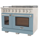 KUCHT Professional 48 in. 6.7 cu. ft. Propane Gas Range Two Ovens - One Convection - with True Simmer Burners