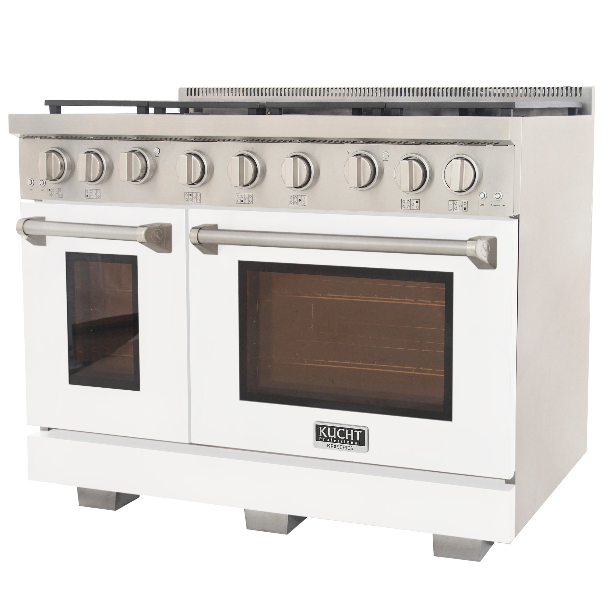 KUCHT Professional 48 in. 6.7 cu. ft. Propane Gas Range Two Ovens - One Convection - with True Simmer Burners