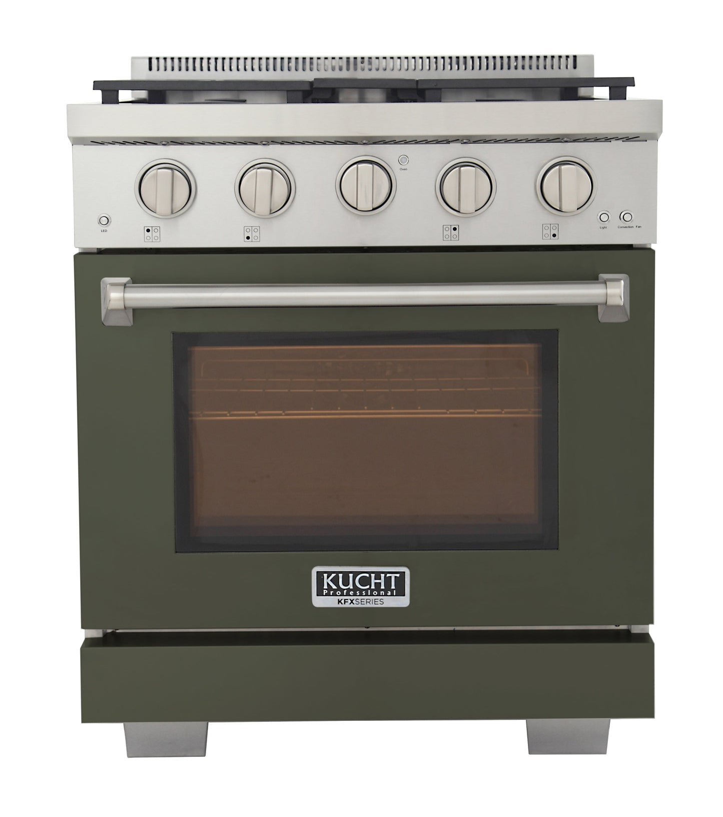 KUCHT Professional 30 in. 4.2 cu. ft. Propane Gas Range and Convection Oven with True Simmer Burners