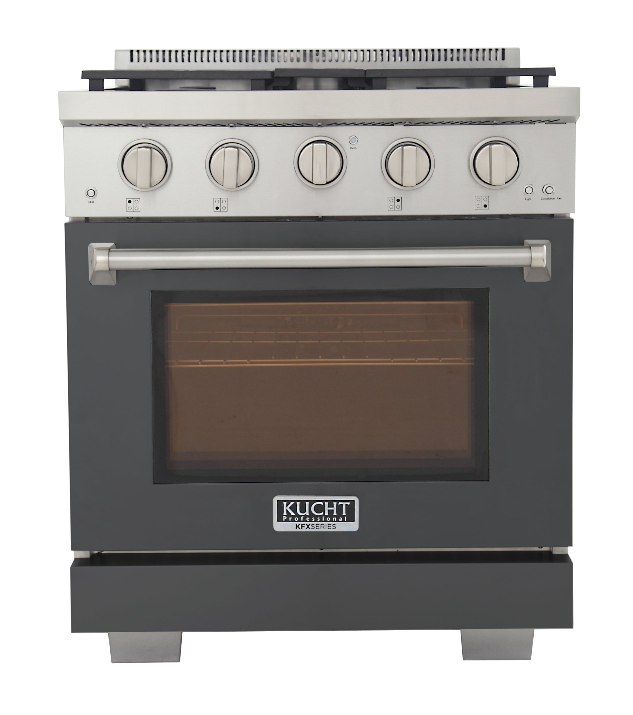 KUCHT Professional 30 in. 4.2 cu. ft. Propane Gas Range with Sealed Burners and Convection Oven