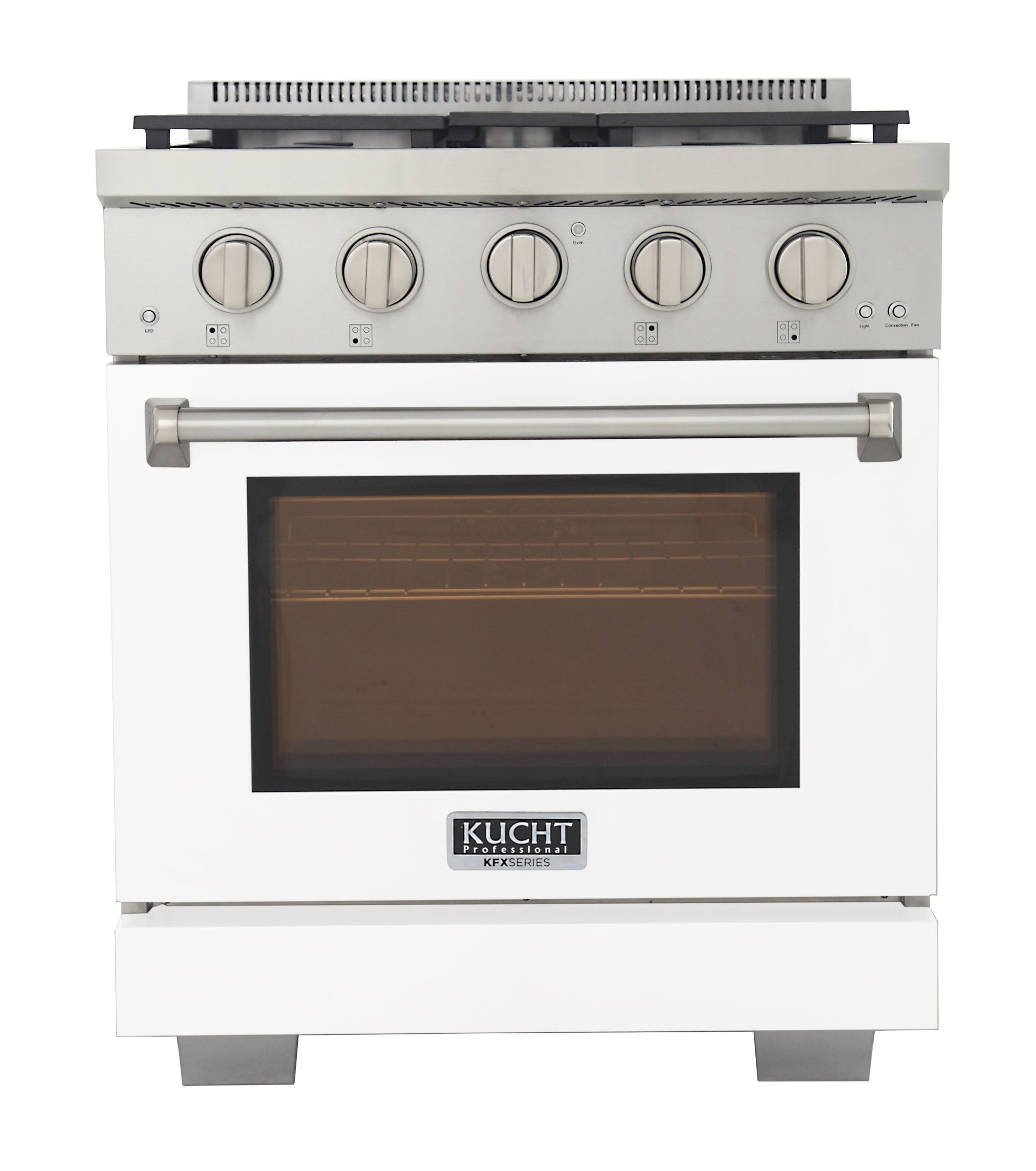 KUCHT Professional 30 in. 4.2 cu. ft. Natural Gas Range with Sealed Burners and Convection Oven