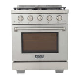 KUCHT Professional 30 in. 4.2 cu. ft. Natural Gas Range and Convection Oven with True Simmer Burners