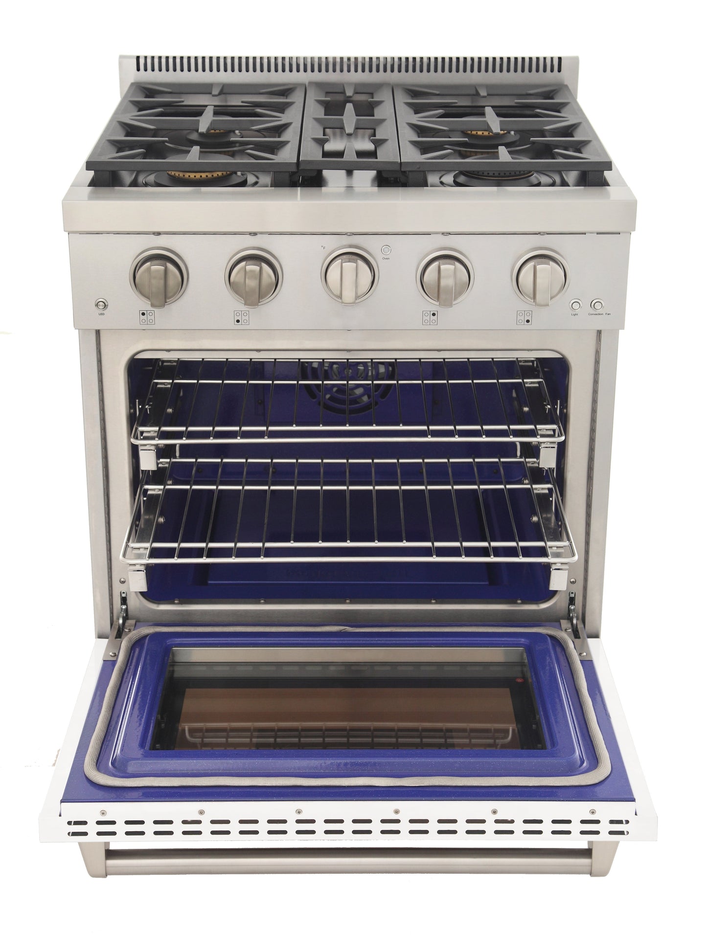 KUCHT Professional 30 in. 4.2 cu. ft. Natural Gas Range and Convection Oven with True Simmer Burners