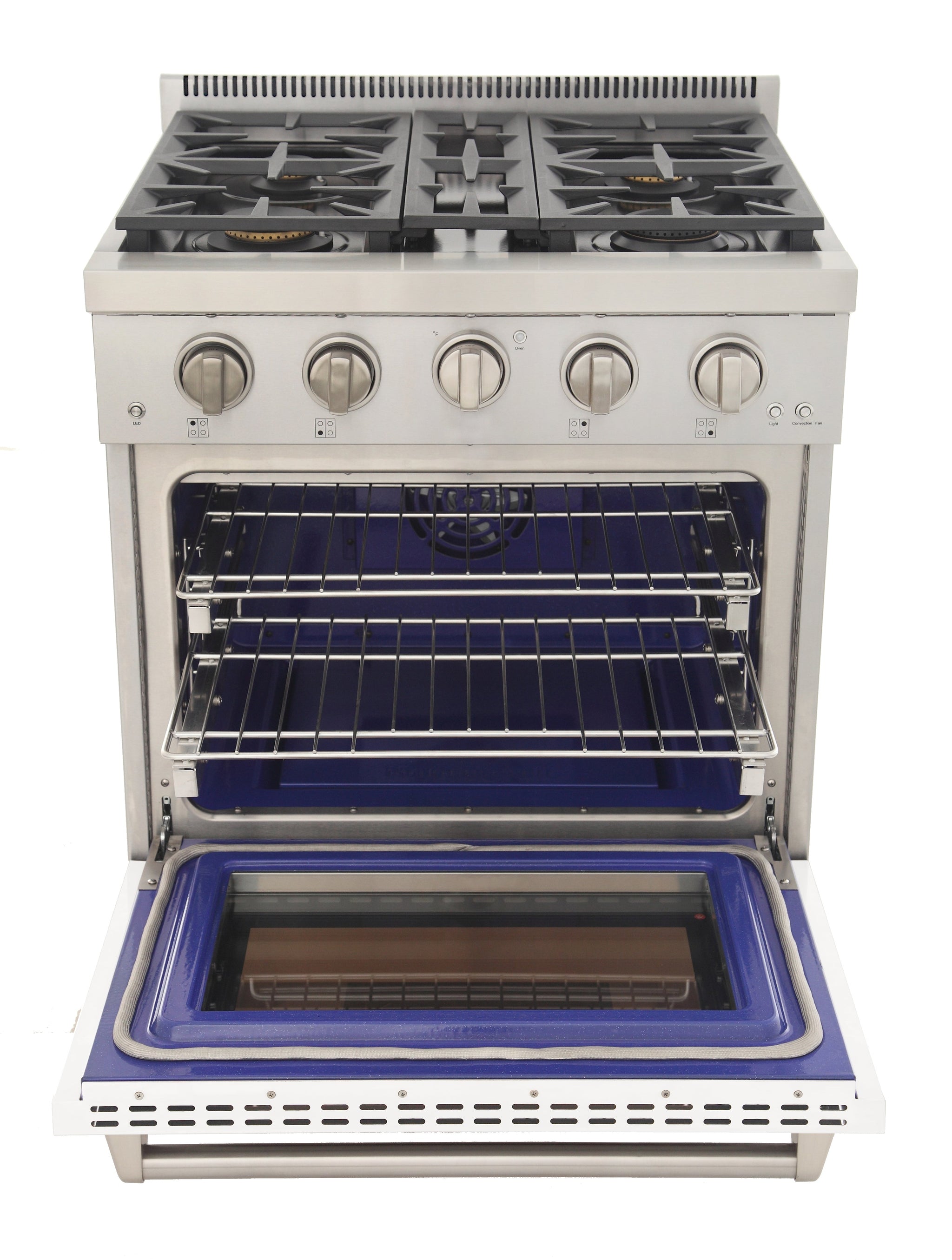 KUCHT Professional 30 in. 4.2 cu. ft. Natural Gas Range and Convection Oven with True Simmer Burners