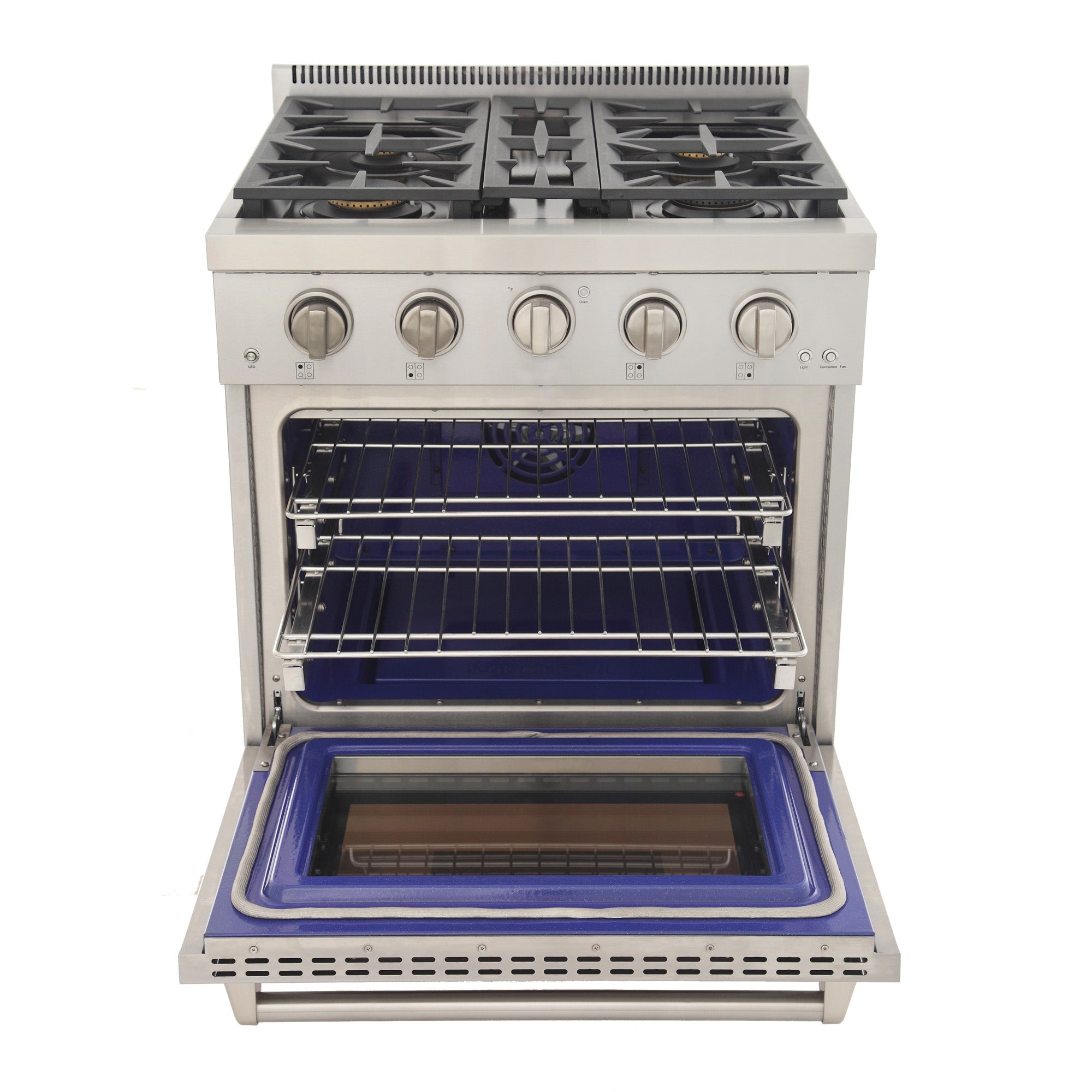 KUCHT Professional 30 in. 4.2 cu. ft. Natural Gas Range and Convection Oven with True Simmer Burners