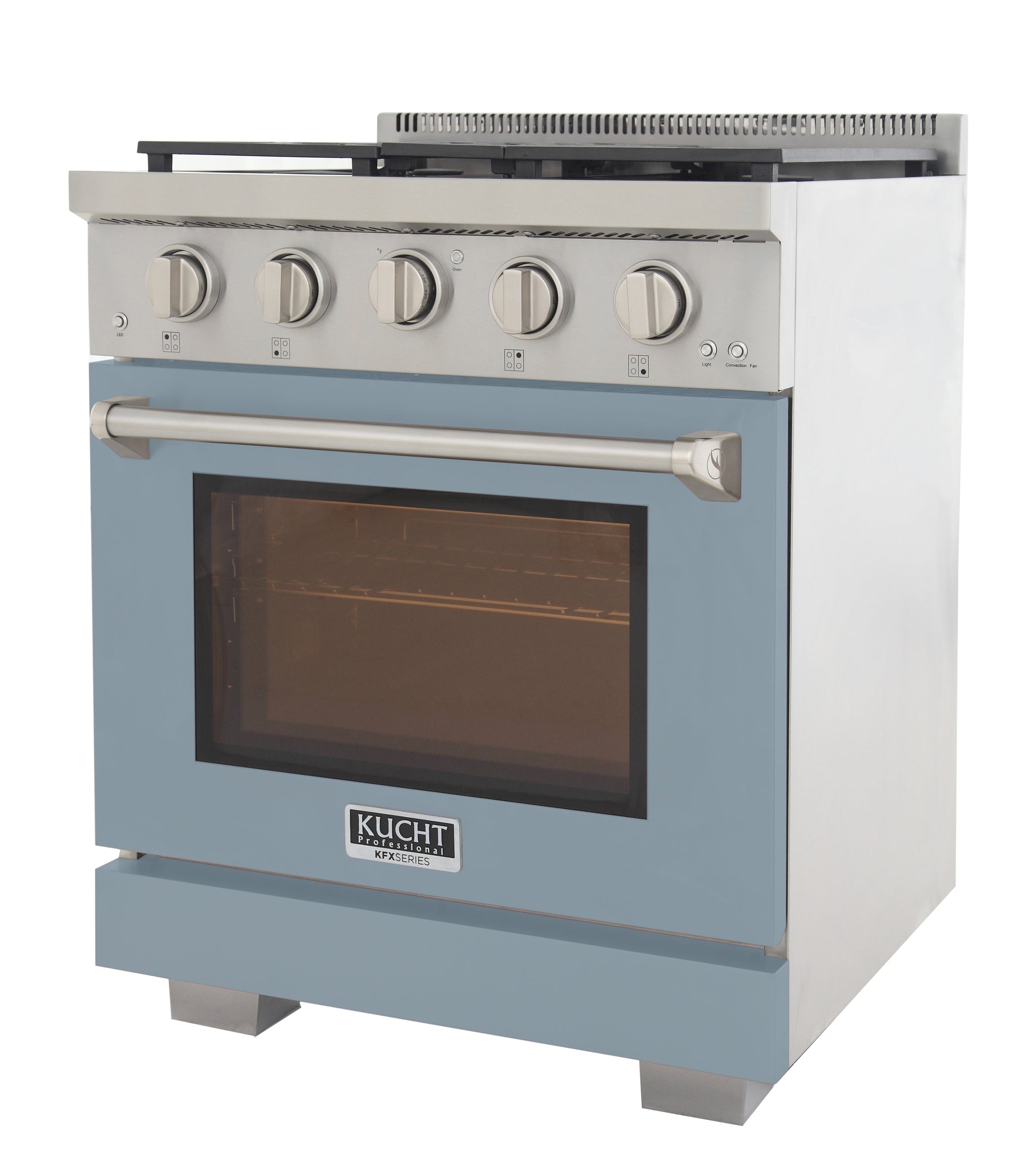 KUCHT Professional 30 in. 4.2 cu. ft. Natural Gas Range and Convection Oven with True Simmer Burners