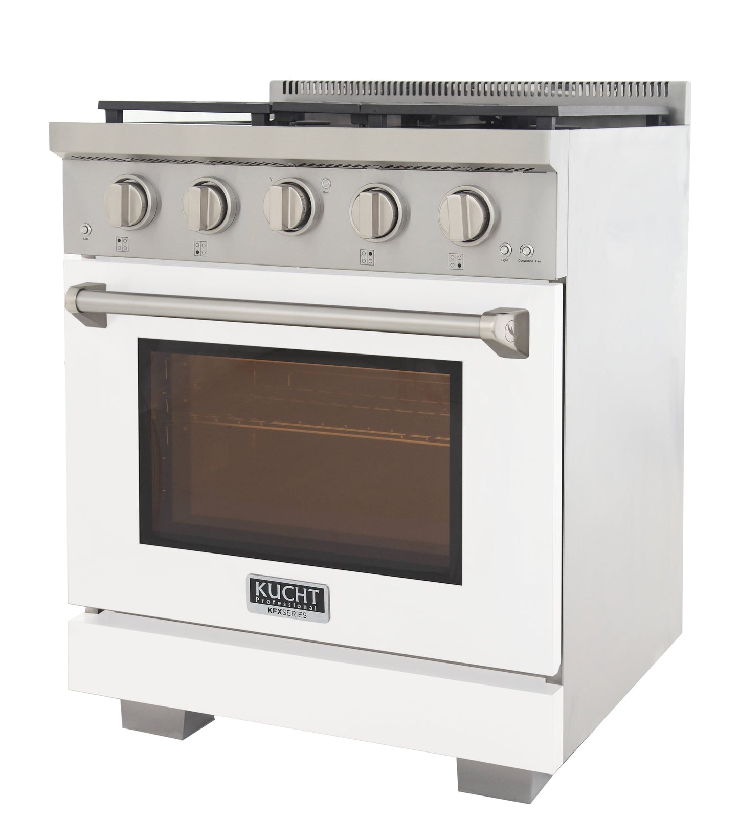 KUCHT Professional 30 in. 4.2 cu. ft. Natural Gas Range and Convection Oven with True Simmer Burners