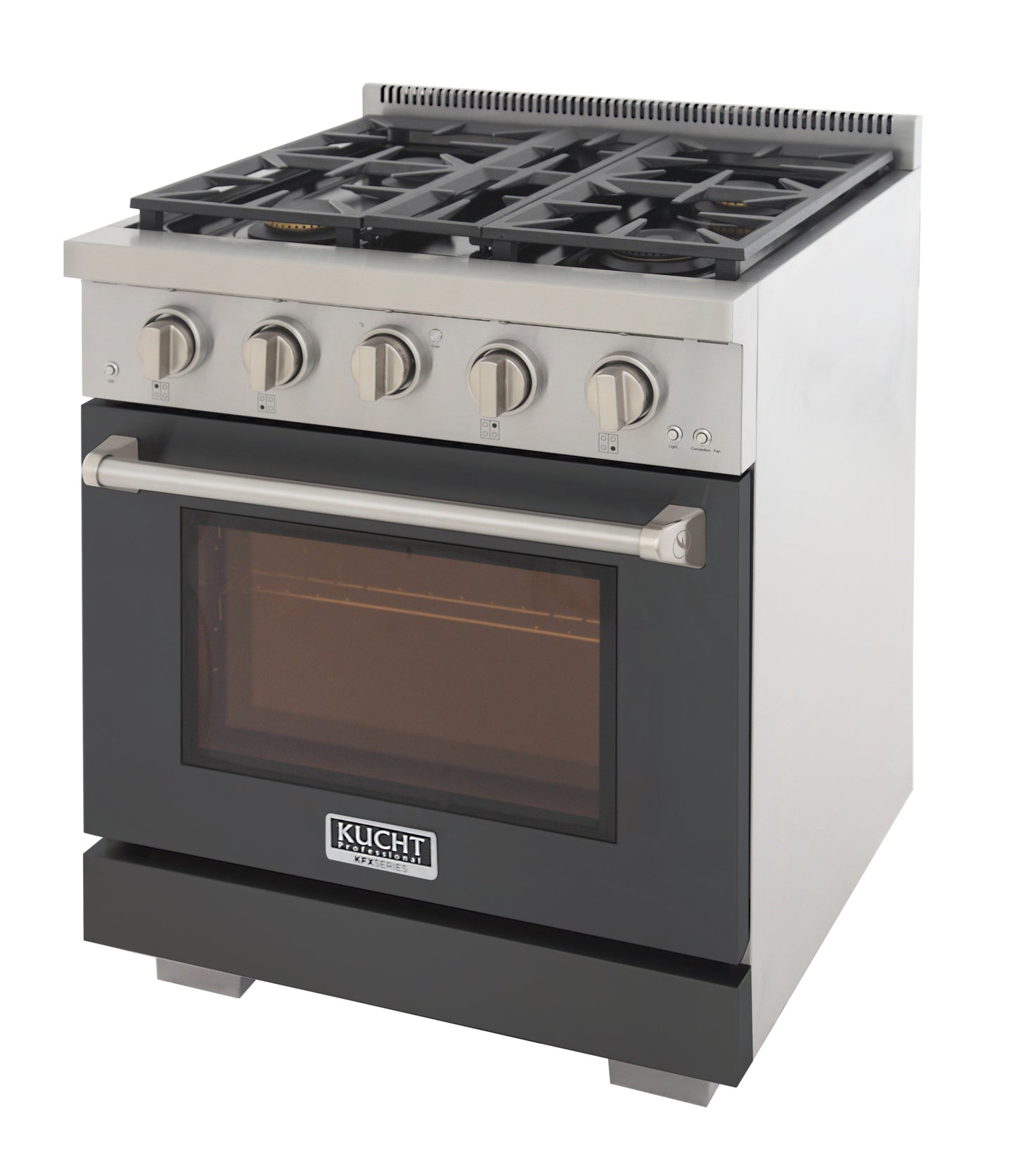 KUCHT Professional 30 in. 4.2 cu. ft. Natural Gas Range and Convection Oven with True Simmer Burners