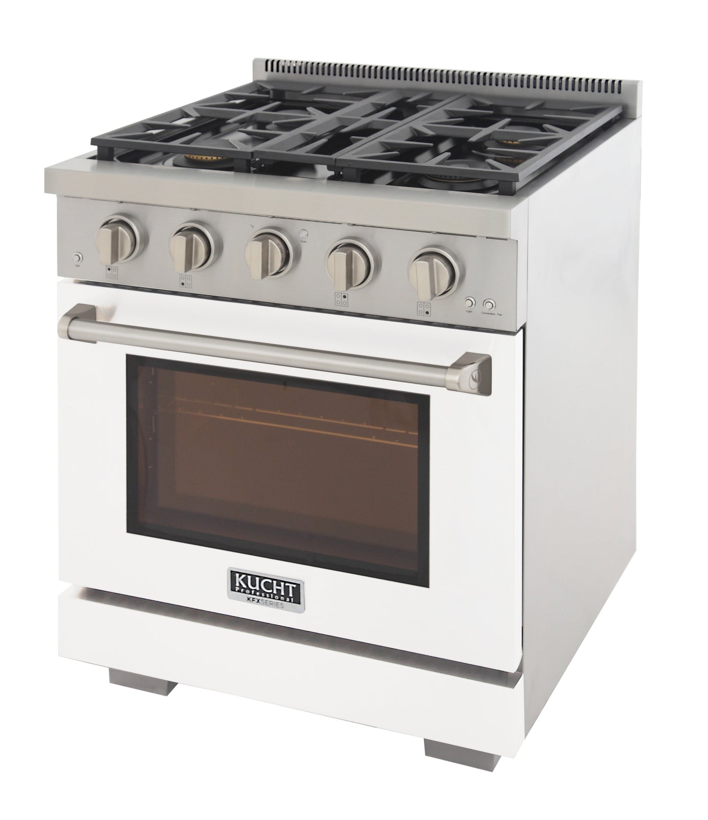KUCHT Professional 30 in. 4.2 cu. ft. Natural Gas Range and Convection Oven with True Simmer Burners