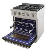 KUCHT Professional 30 in. 4.2 cu. ft. Natural Gas Range and Convection Oven with True Simmer Burners