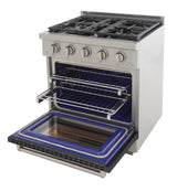 KUCHT Professional 30 in. 4.2 cu. ft. Propane Gas Range and Convection Oven with True Simmer Burners