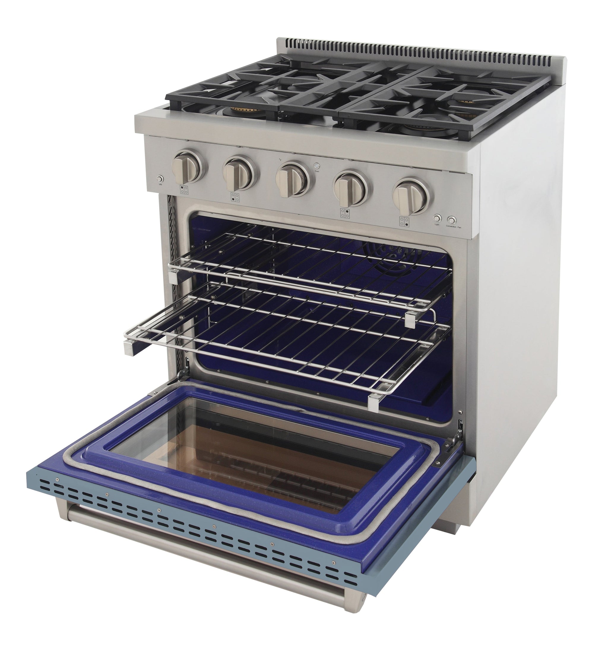 KUCHT Professional 30 in. 4.2 cu. ft. Natural Gas Range and Convection Oven with True Simmer Burners