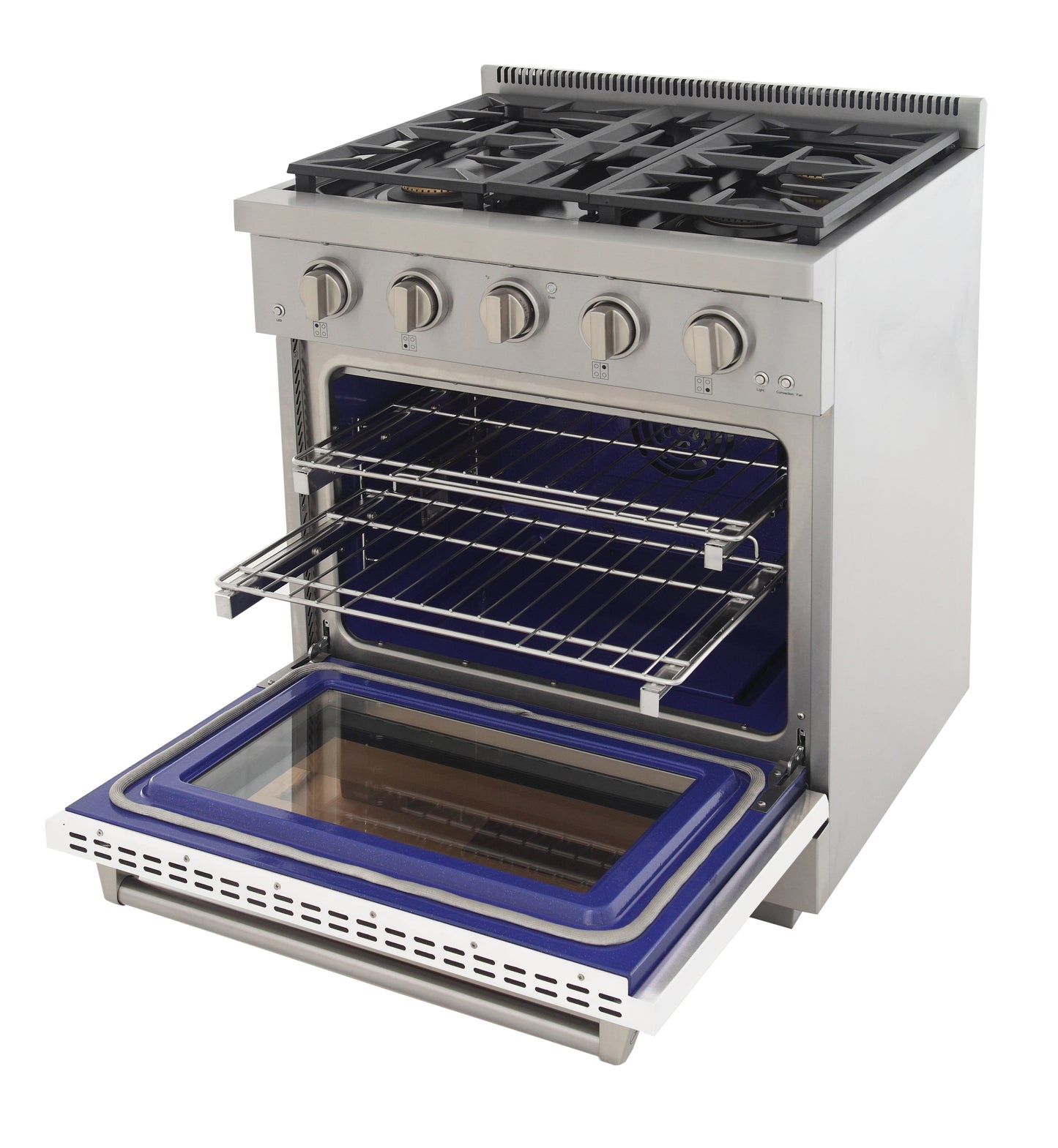KUCHT Professional 30 in. 4.2 cu. ft. Propane Gas Range with Sealed Burners and Convection Oven