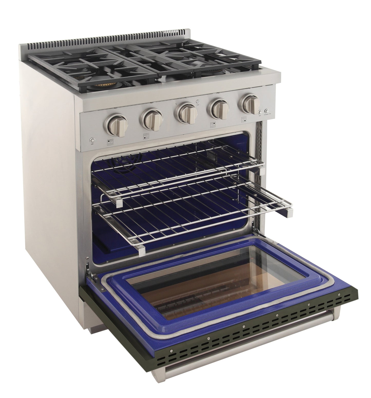 KUCHT Professional 30 in. 4.2 cu. ft. Propane Gas Range and Convection Oven with True Simmer Burners