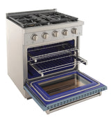 KUCHT Professional 30 in. 4.2 cu. ft. Natural Gas Range and Convection Oven with True Simmer Burners