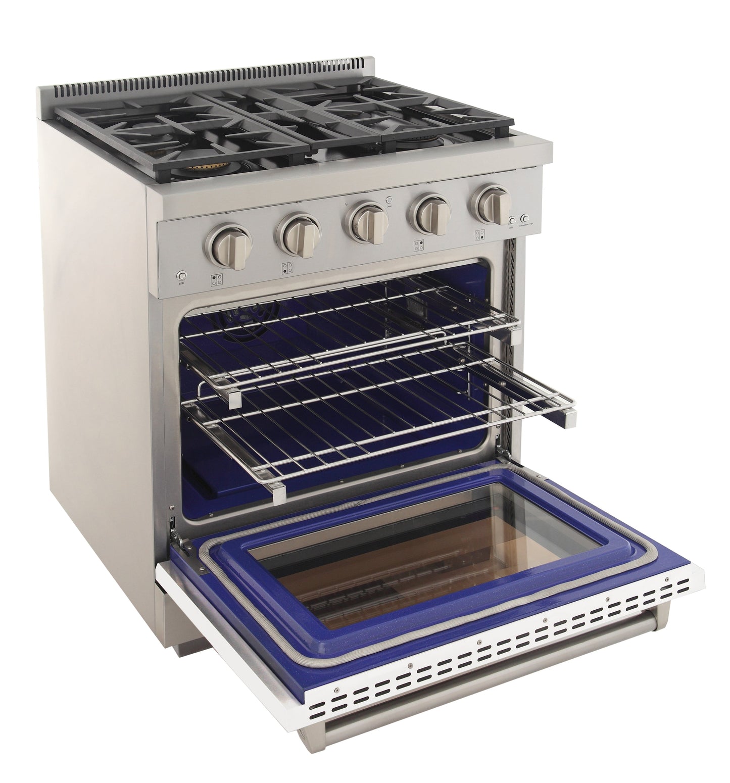 KUCHT Professional 30 in. 4.2 cu. ft. Natural Gas Range and Convection Oven with True Simmer Burners