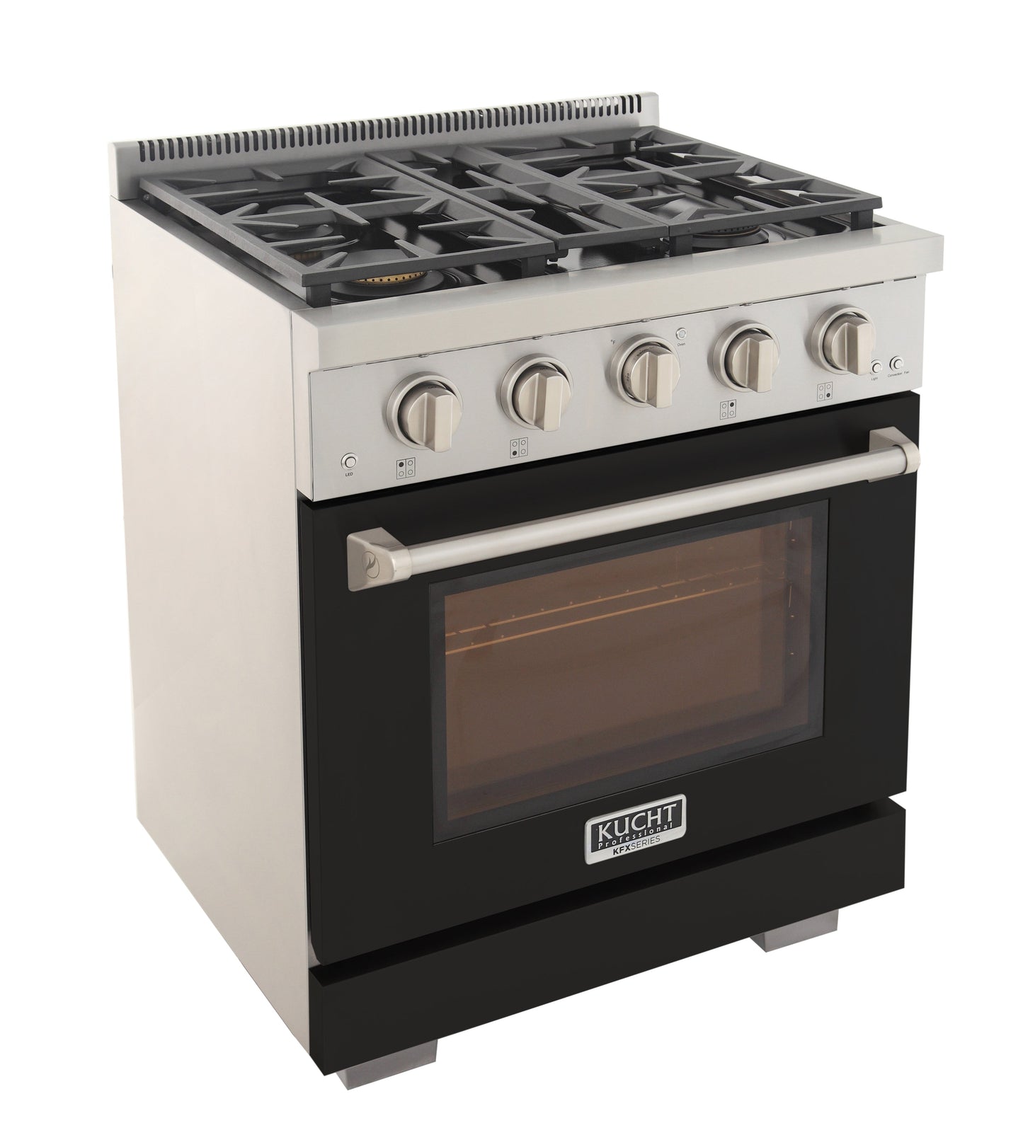 KUCHT Professional 30 in. 4.2 cu. ft. Natural Gas Range with Sealed Burners and Convection Oven