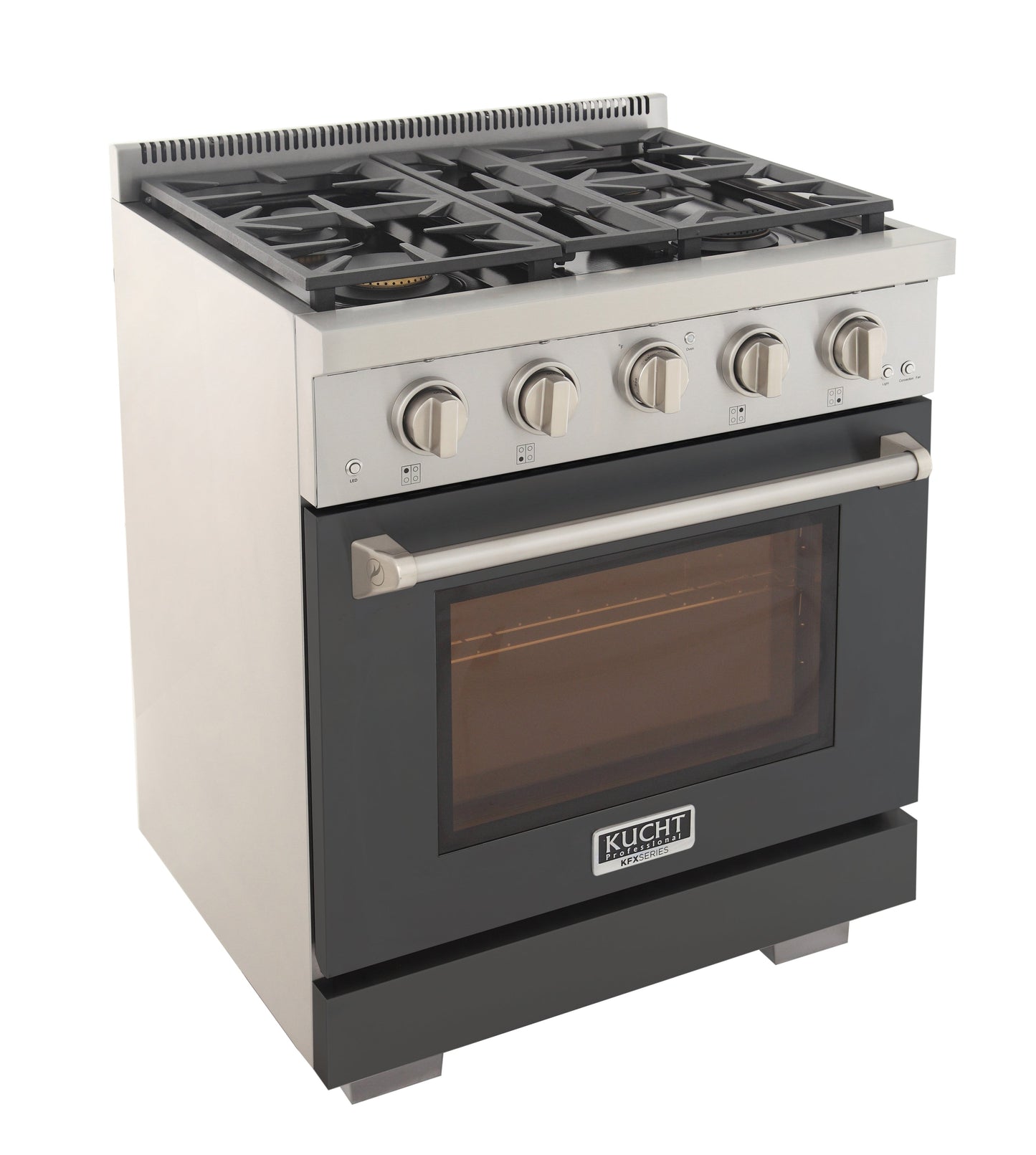 KUCHT Professional 30 in. 4.2 cu. ft. Natural Gas Range with Sealed Burners and Convection Oven