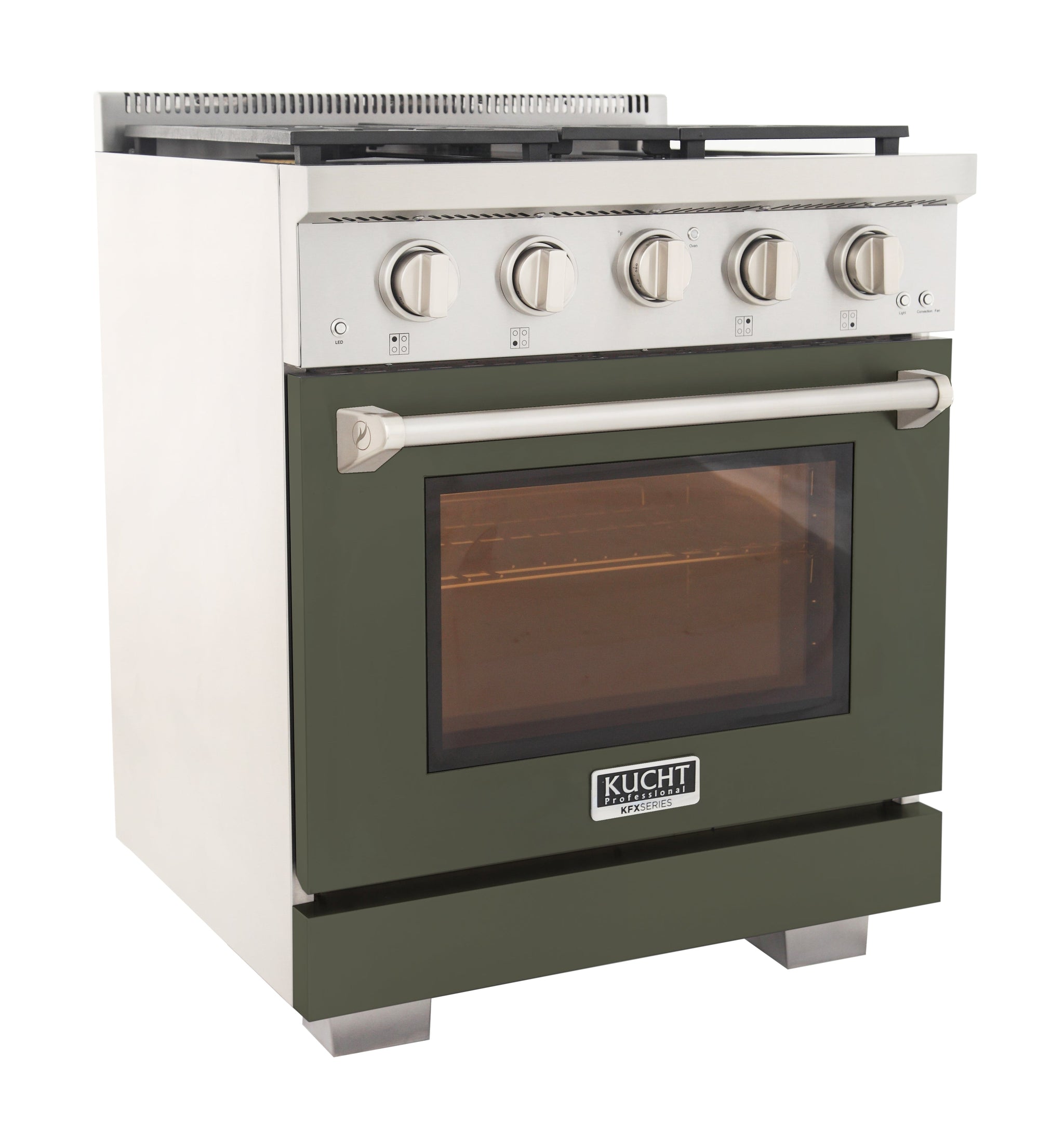 KUCHT Professional 30 in. 4.2 cu. ft. Natural Gas Range with Sealed Burners and Convection Oven